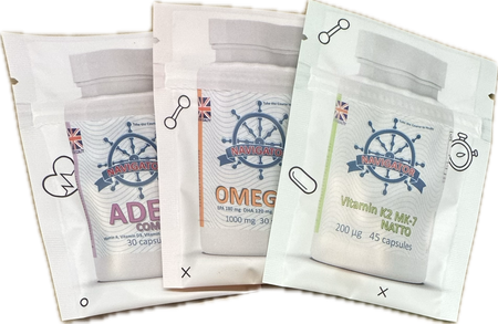 NAVIGATOR ADEK witamina A D3 E K2 MK-7 30 kaps. +GRATIS