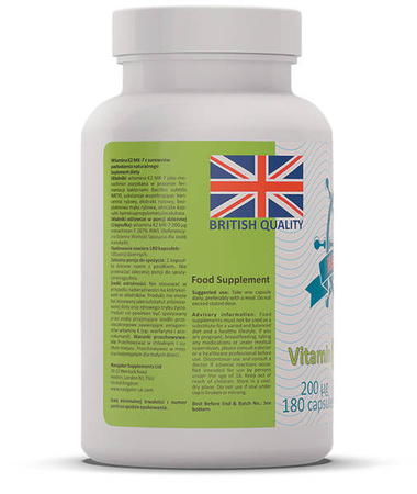 NAVIGATOR Witamin K2 MK-7 NATTO 200 μg 180 kaps.