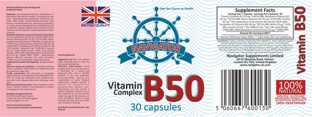 NAVIGATOR Witamina B50 30 kaps.