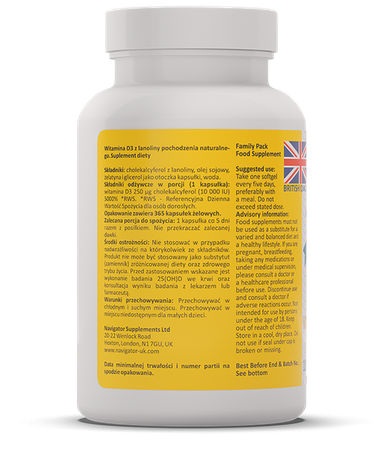 Colway colamiD 60 kapsułek witaminy D3+K2 Wapń i Fosfor