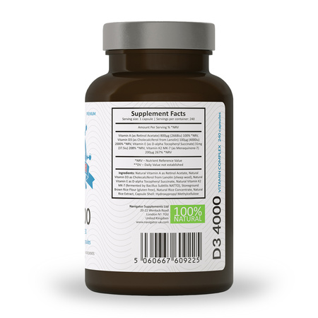 Colway colamiD 60 kapsułek witaminy D3+K2 Wapń i Fosfor