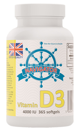 NAVIGATOR Witamina D3 4000 IU 365 kaps.