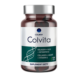 Colway Colvita Liofilizowany KOLAGEN Rybi, Algi, Wit.E 120 kaps