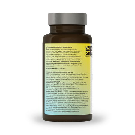 Colway colamiD 60 kapsułek witaminy D3+K2 Wapń i Fosfor