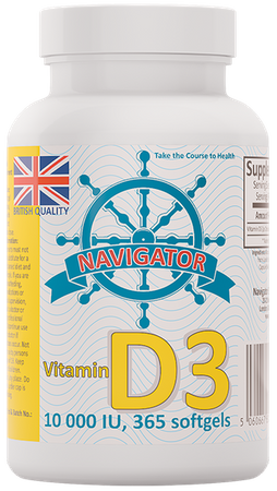 NAVIGATOR Witamina D3 10 000 IU 365 kaps.