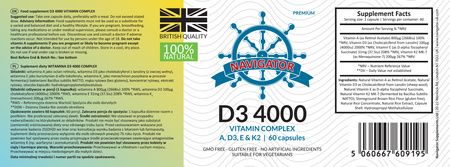 NAVIGATOR Cztery Pory Roku Witamina D3 4000 IU 60 kaps.